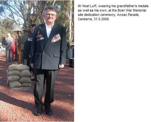 Noel Luff, Tpr Luff's grandson