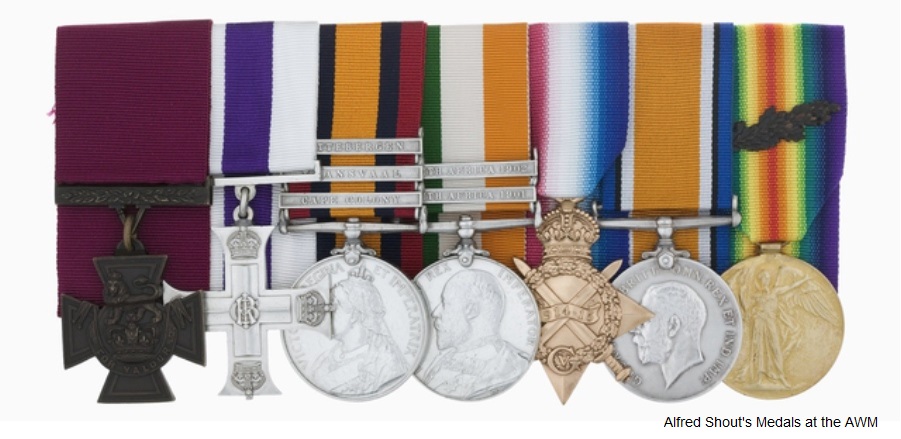 Alfres Shouts' Medals
